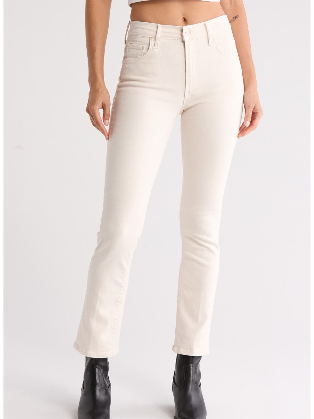 Mother The Insider Flood Boot Cut High Rise Jean in Play Date Wash